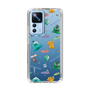 スリムプロテクションケース［ ポンコツクエスト - 梅雨 - 総柄 - クリア ］