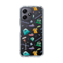 スリムプロテクションケース［ ポンコツクエスト - 梅雨 - 総柄 - クリア ］