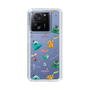 スリムプロテクションケース［ ポンコツクエスト - 梅雨 - 総柄 - クリア ］