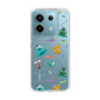 スリムプロテクションケース［ ポンコツクエスト - 梅雨 - 総柄 - クリア ］
