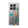 スリムプロテクションケース［ ポンコツクエスト - 梅雨 - 総柄 - クリア ］