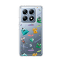 スリムプロテクションケース［ ポンコツクエスト - 梅雨 - 総柄 - クリア ］