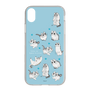 スリムプロテクションケース［ 夜は猫といっしょ - キュルガ - 総柄 ］