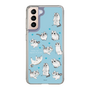 スリムプロテクションケース［ 夜は猫といっしょ - キュルガ - 総柄 ］