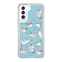 スリムプロテクションケース［ 夜は猫といっしょ - キュルガ - 総柄 ］