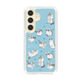スリムプロテクションケース［ 夜は猫といっしょ - キュルガ - 総柄 ］