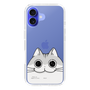 スリムプロテクションケース［ 夜は猫といっしょ - キュルガ - ひょっこり ］