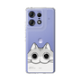スリムプロテクションケース［ 夜は猫といっしょ - キュルガ - ひょっこり ］