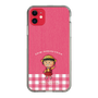 スリムプロテクションケース［ ちびまる子ちゃん - ピンクチェック ］