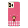 スリムプロテクションケース［ ちびまる子ちゃん - ピンクチェック ］