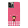 スリムプロテクションケース［ ちびまる子ちゃん - ピンクチェック ］