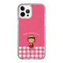 スリムプロテクションケース［ ちびまる子ちゃん - ピンクチェック ］