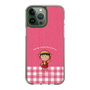 スリムプロテクションケース［ ちびまる子ちゃん - ピンクチェック ］