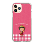 スリムプロテクションケース［ ちびまる子ちゃん - ピンクチェック ］