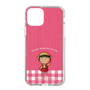 スリムプロテクションケース［ ちびまる子ちゃん - ピンクチェック ］