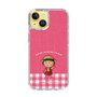 スリムプロテクションケース［ ちびまる子ちゃん - ピンクチェック ］