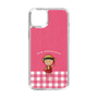 スリムプロテクションケース［ ちびまる子ちゃん - ピンクチェック ］