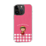 スリムプロテクションケース［ ちびまる子ちゃん - ピンクチェック ］