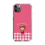 スリムプロテクションケース［ ちびまる子ちゃん - ピンクチェック ］