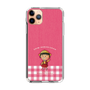 スリムプロテクションケース［ ちびまる子ちゃん - ピンクチェック ］