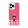 スリムプロテクションケース［ ちびまる子ちゃん - ピンクチェック ］