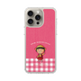 スリムプロテクションケース［ ちびまる子ちゃん - ピンクチェック ］