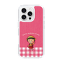 スリムプロテクションケース［ ちびまる子ちゃん - ピンクチェック ］