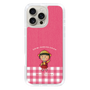 スリムプロテクションケース［ ちびまる子ちゃん - ピンクチェック ］