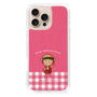 スリムプロテクションケース［ ちびまる子ちゃん - ピンクチェック ］