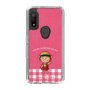 スリムプロテクションケース［ ちびまる子ちゃん - ピンクチェック ］