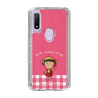 スリムプロテクションケース［ ちびまる子ちゃん - ピンクチェック ］