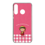 スリムプロテクションケース［ ちびまる子ちゃん - ピンクチェック ］