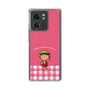 スリムプロテクションケース［ ちびまる子ちゃん - ピンクチェック ］