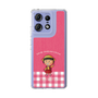 スリムプロテクションケース［ ちびまる子ちゃん - ピンクチェック ］