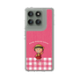 スリムプロテクションケース［ ちびまる子ちゃん - ピンクチェック ］