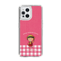 スリムプロテクションケース［ ちびまる子ちゃん - ピンクチェック ］