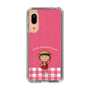 スリムプロテクションケース［ ちびまる子ちゃん - ピンクチェック ］