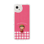 スリムプロテクションケース［ ちびまる子ちゃん - ピンクチェック ］