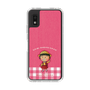 スリムプロテクションケース［ ちびまる子ちゃん - ピンクチェック ］