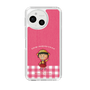 スリムプロテクションケース［ ちびまる子ちゃん - ピンクチェック ］