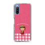 スリムプロテクションケース［ ちびまる子ちゃん - ピンクチェック ］