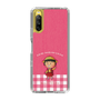 スリムプロテクションケース［ ちびまる子ちゃん - ピンクチェック ］