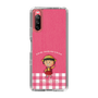 スリムプロテクションケース［ ちびまる子ちゃん - ピンクチェック ］