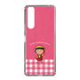 スリムプロテクションケース［ ちびまる子ちゃん - ピンクチェック ］