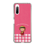 スリムプロテクションケース［ ちびまる子ちゃん - ピンクチェック ］