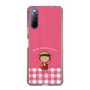 スリムプロテクションケース［ ちびまる子ちゃん - ピンクチェック ］