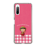 スリムプロテクションケース［ ちびまる子ちゃん - ピンクチェック ］
