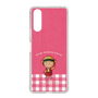 スリムプロテクションケース［ ちびまる子ちゃん - ピンクチェック ］