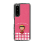 スリムプロテクションケース［ ちびまる子ちゃん - ピンクチェック ］