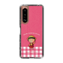 スリムプロテクションケース［ ちびまる子ちゃん - ピンクチェック ］
